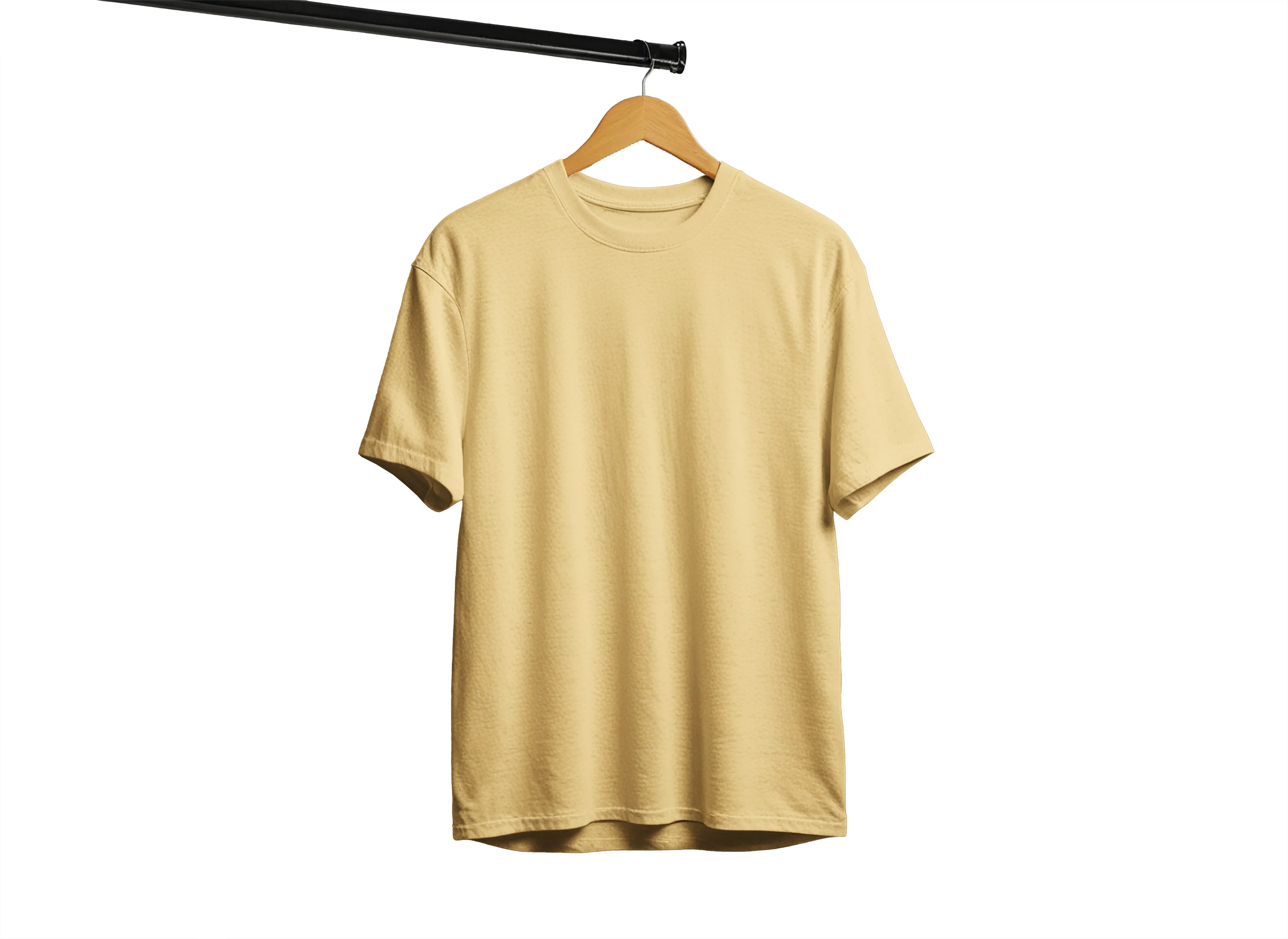 Solid Unisex Classic Beige T-Shirt – Premium Cotton Everyday Wear