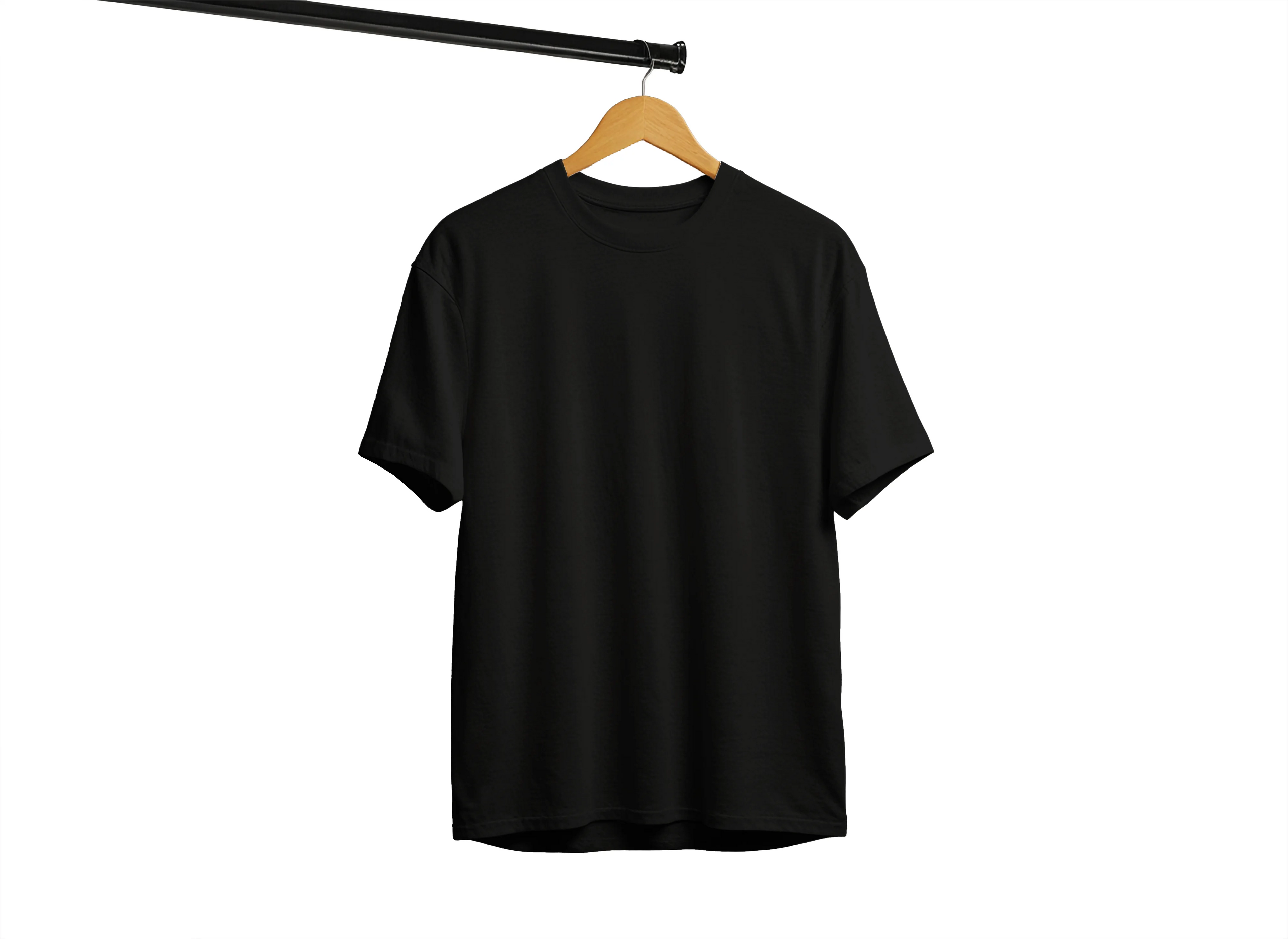 Solid Unisex Classic Black T-Shirt – Premium Cotton Everyday Wear