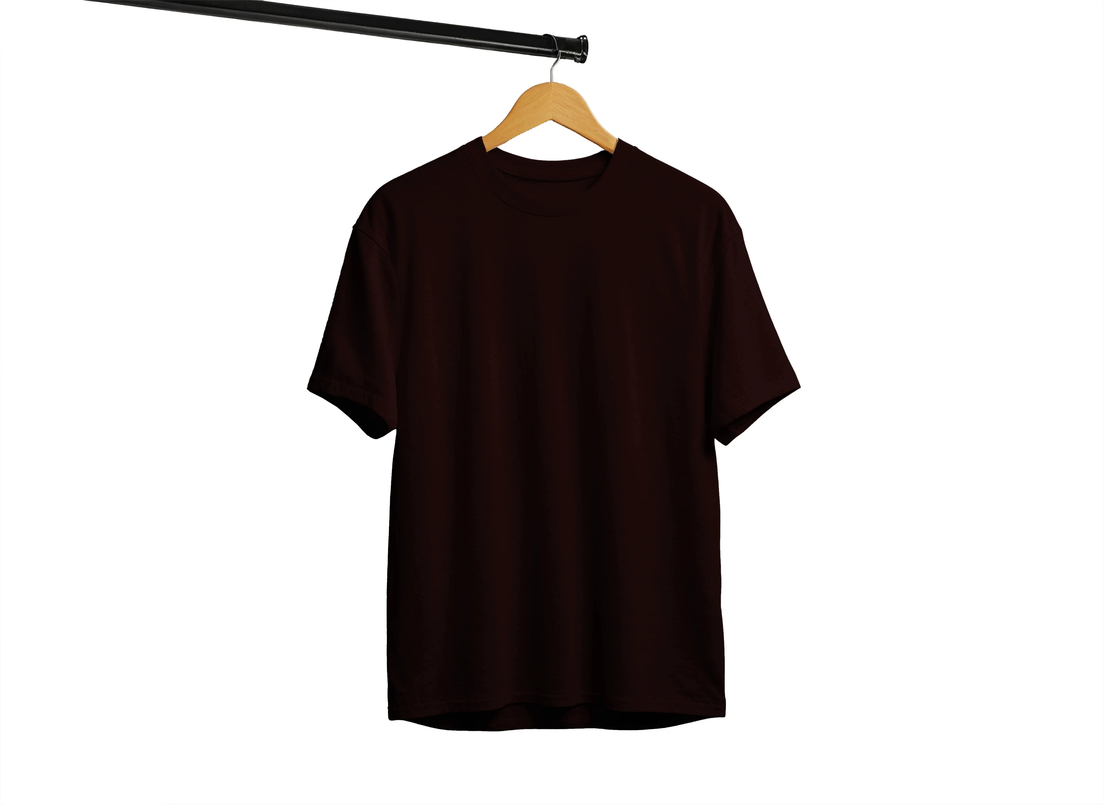 Solid Unisex Classic Coffee Brown T-Shirt – Premium Cotton Everyday Wear