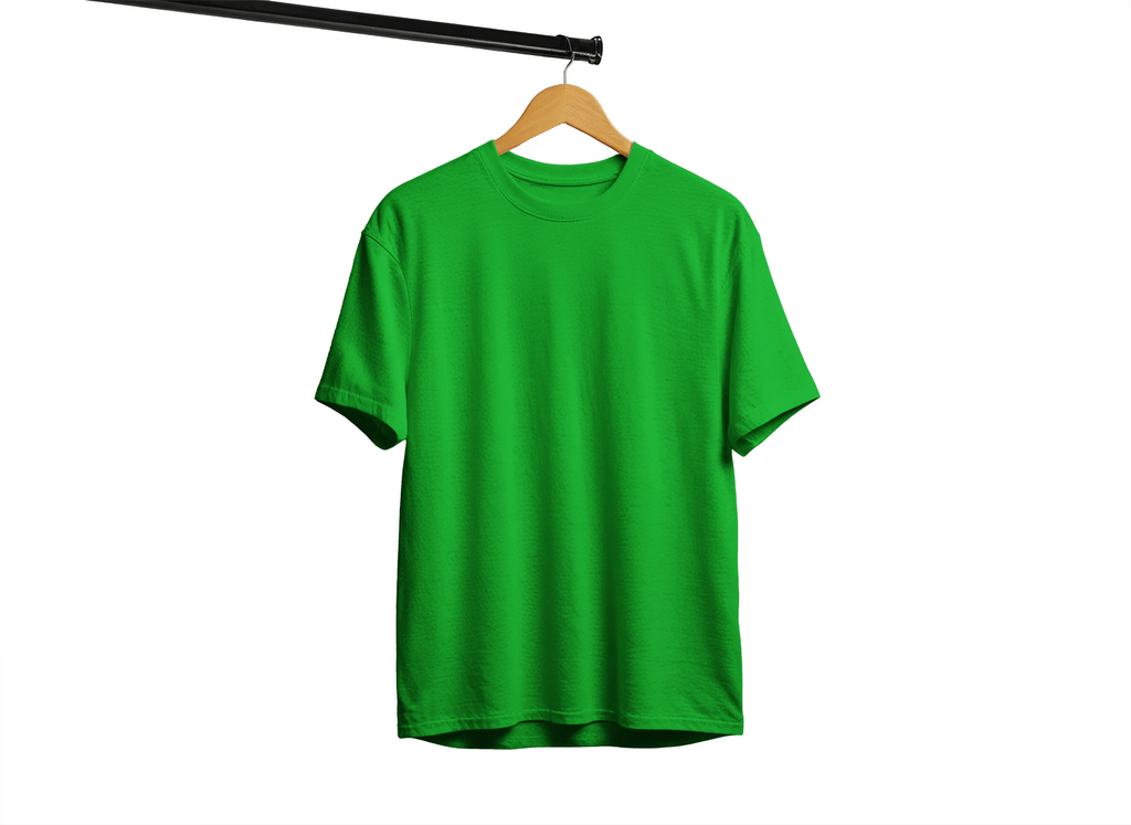 Solid Unisex Classic Flag Green T-Shirt – Premium Cotton Everyday Wear