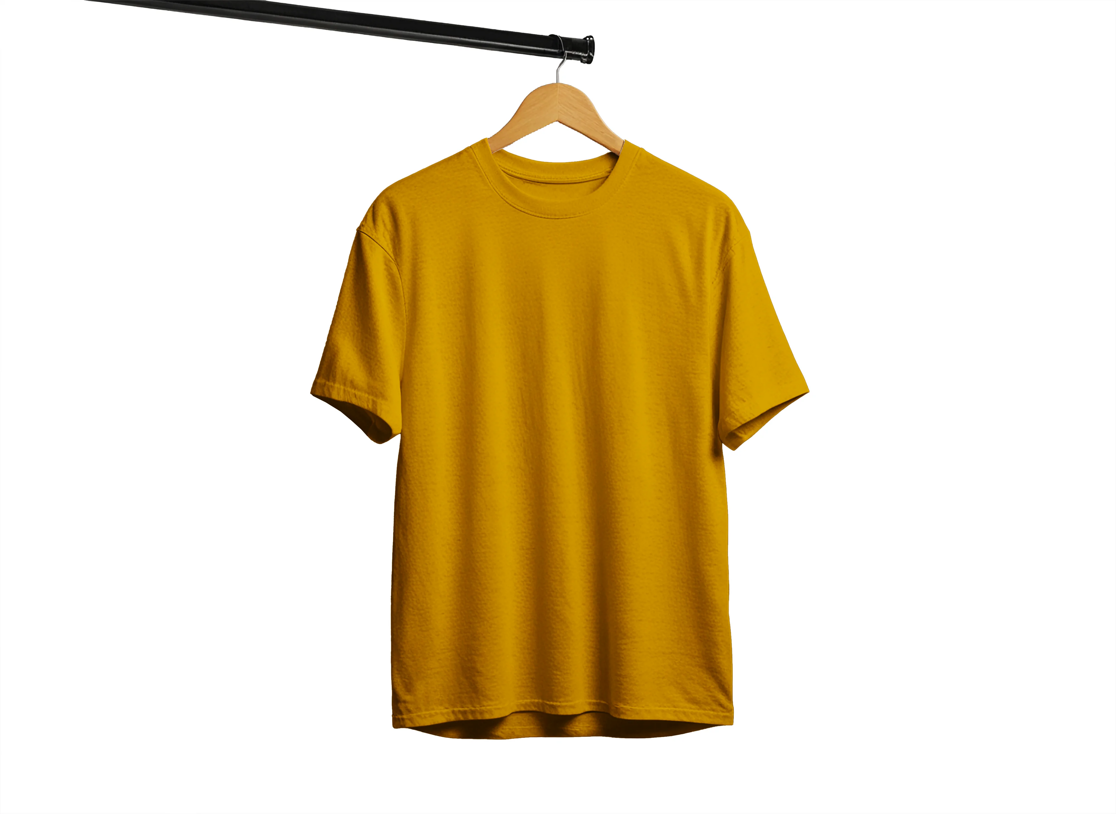 Solid Unisex Classic shirt Mustard Yellow T-Shirt – Premium Cotton Everyday Wear
