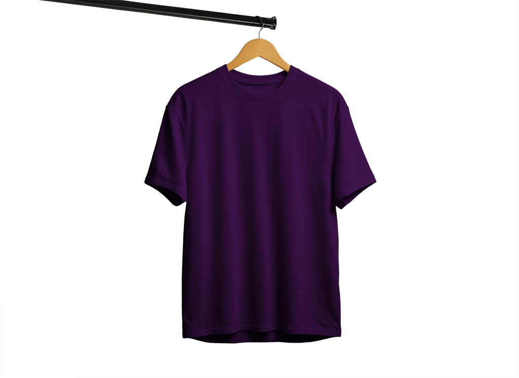 Solid Unisex Classic Purple T-Shirt – Premium Cotton Everyday Wear