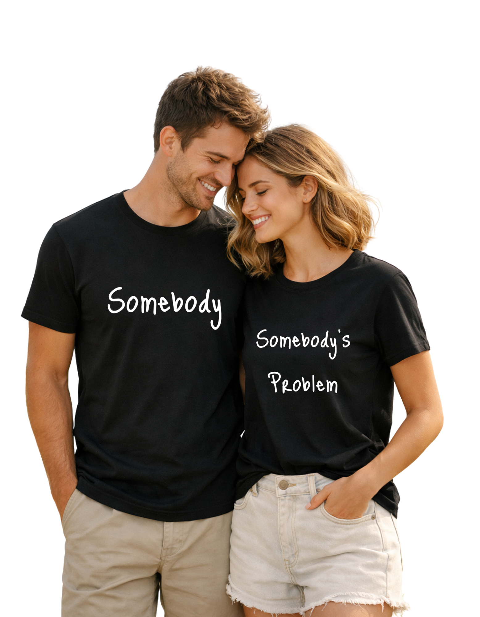 Somebody's Problem Couple  Graphic T-Shirt – Unisex Cotton Tees