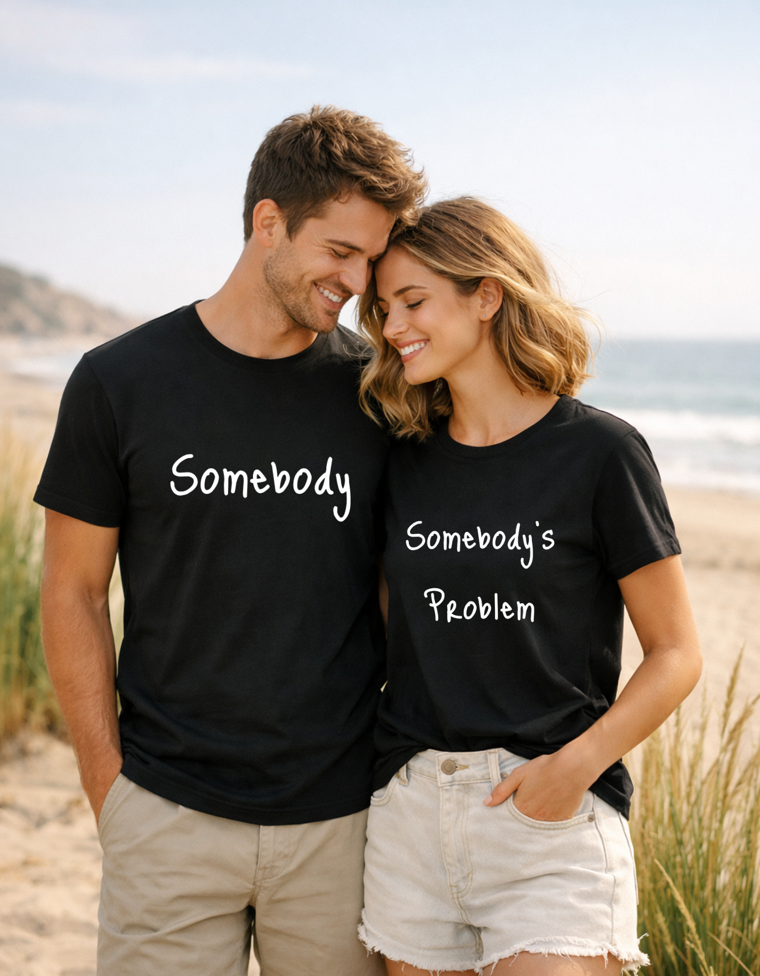 Somebody's Problem Couple  Graphic T-Shirt – Unisex Cotton Tees